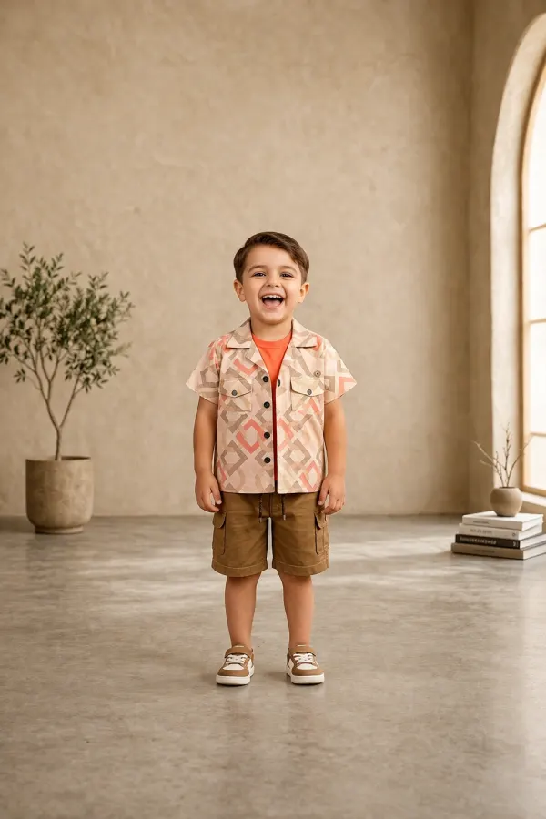 SHIRT T-SHIRT AND SHORTS