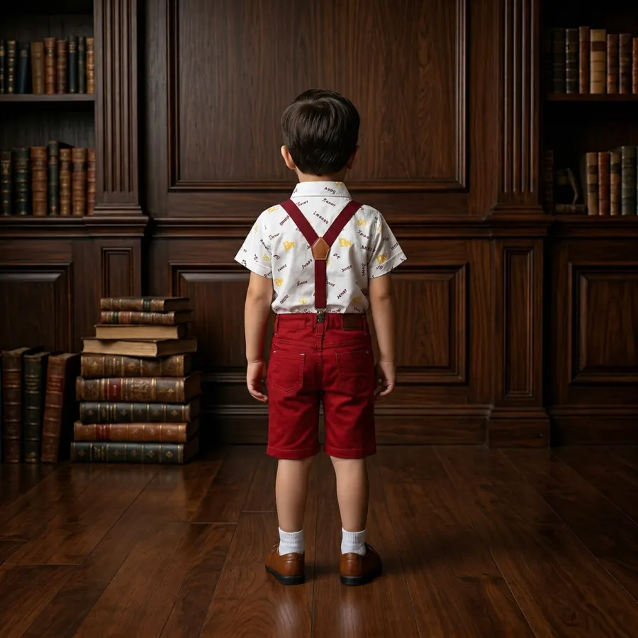 SUSPENDER -SHORTS -SET