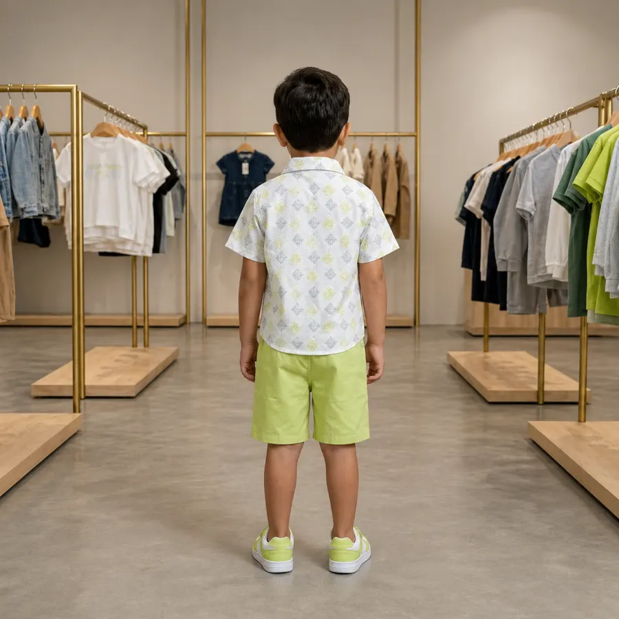 COTTON SHIRT WITH SHORTS