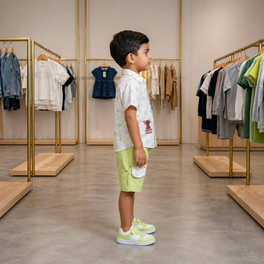 COTTON SHIRT WITH SHORTS